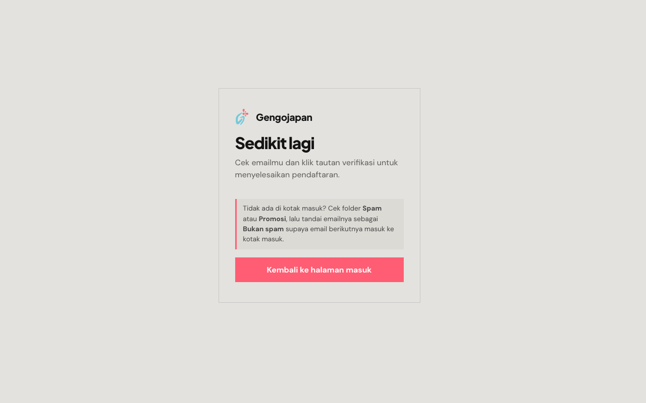 Layar Cek emailmu