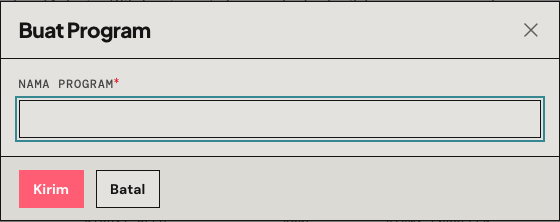 Dialog Buat Program